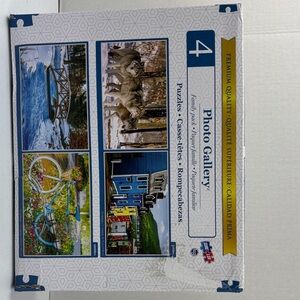 Photo Gallery Puzzle Set two 500 piece, two 1000 pc